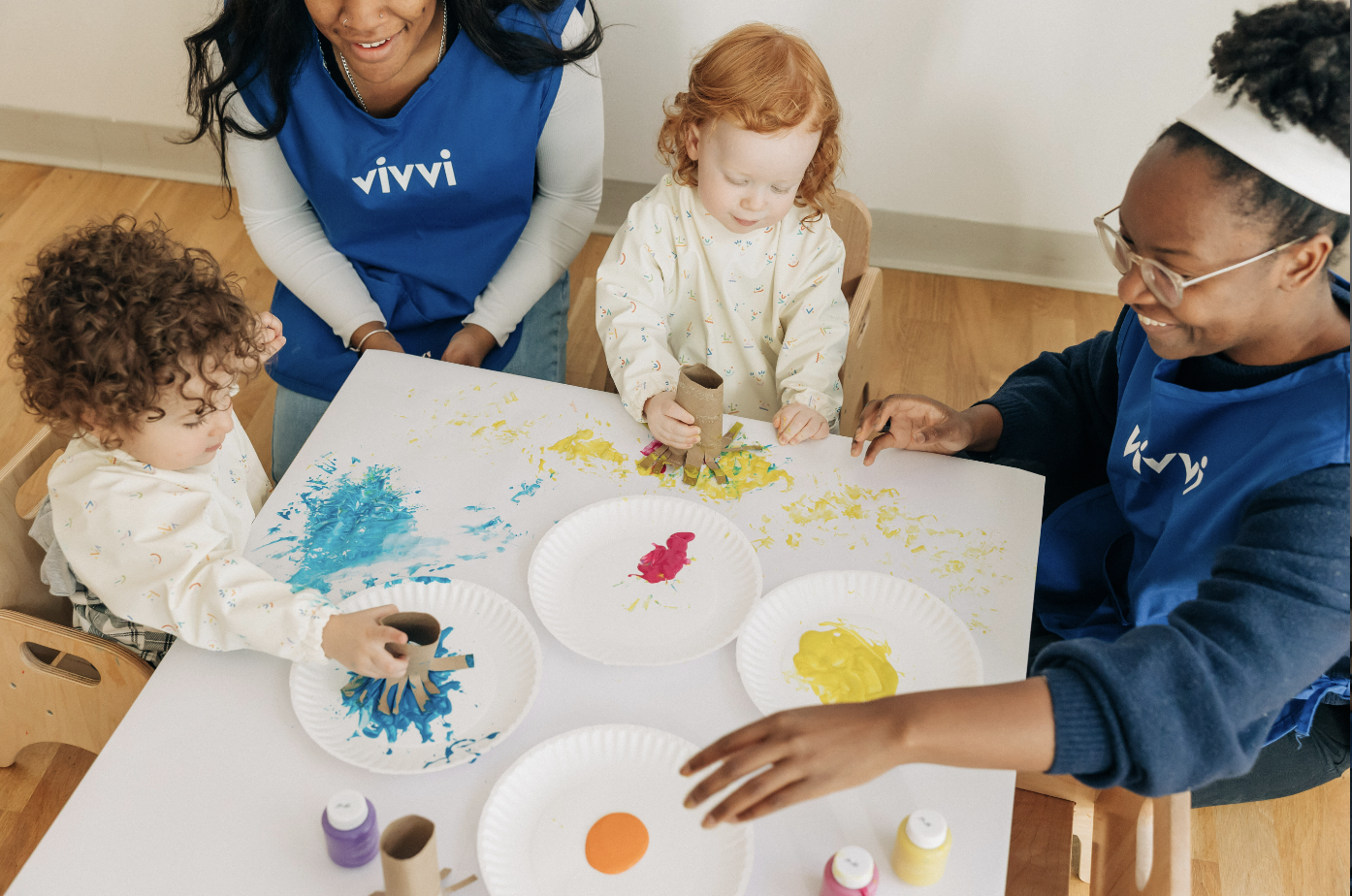 toddlers painting
